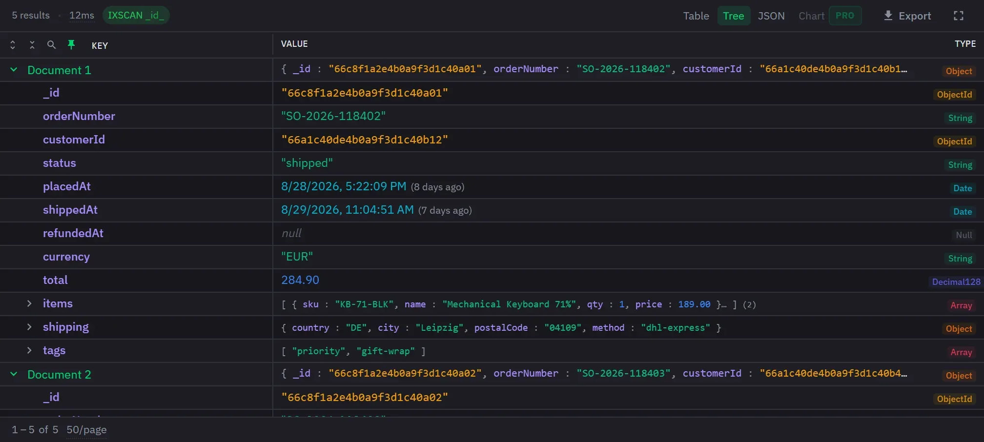 The workspace on the free tier, with Pro features marked rather than hidden