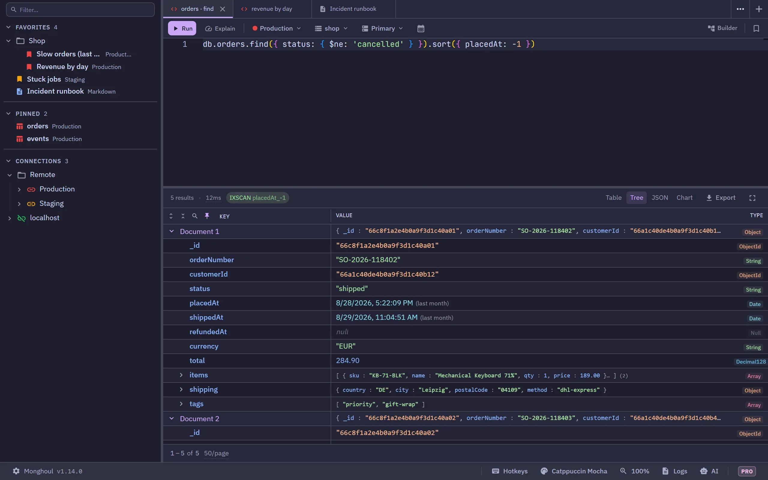 The whole workspace rendered in the Catppuccin Mocha theme