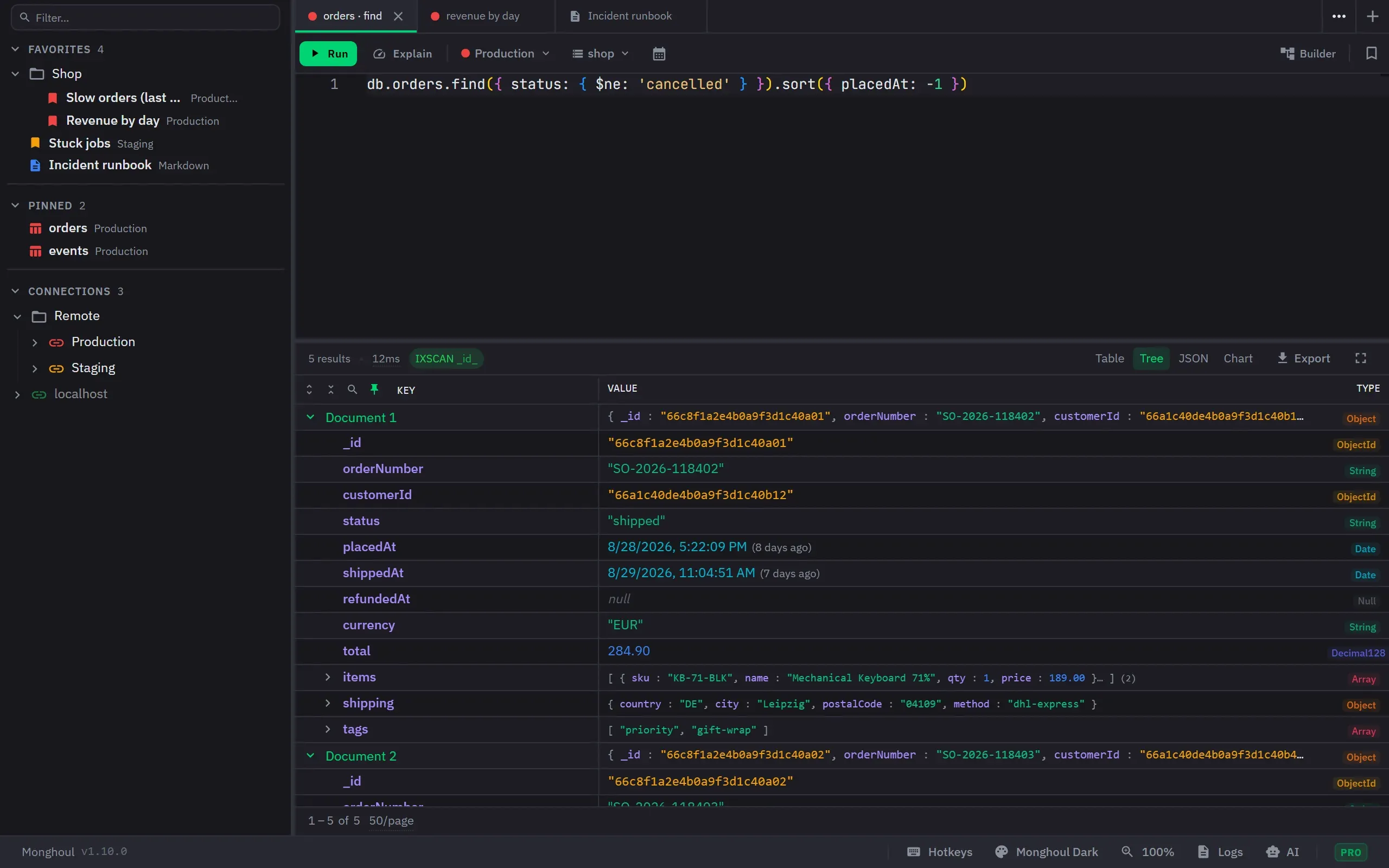The whole workspace rendered in the Monghoul Dark theme