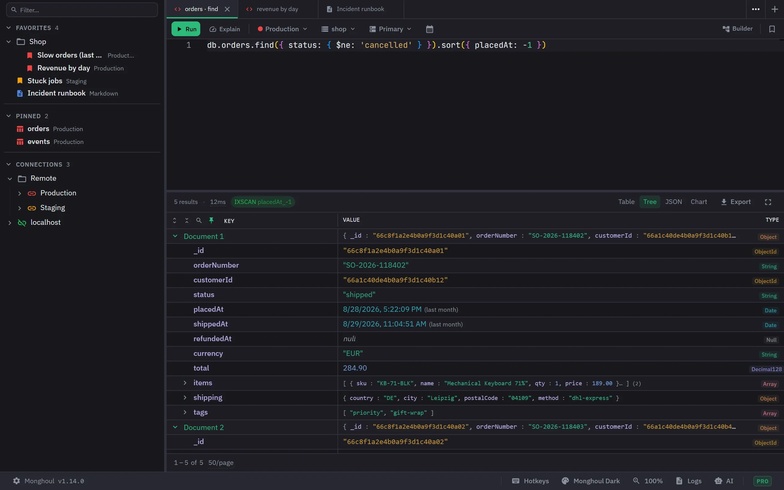 The whole workspace rendered in the Monghoul Dark theme